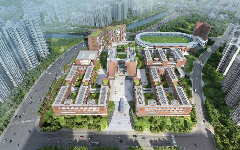广州实验中学鸟瞰图